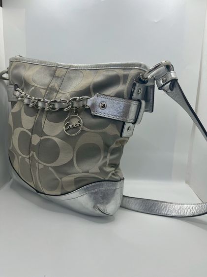 Coach Signature Chain Trim Convertible Shoulder Bag  แท้ 100💯  ปี2013 รูปที่ 2