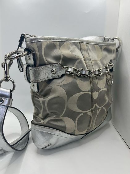 Coach Signature Chain Trim Convertible Shoulder Bag  แท้ 100💯  ปี2013 รูปที่ 3