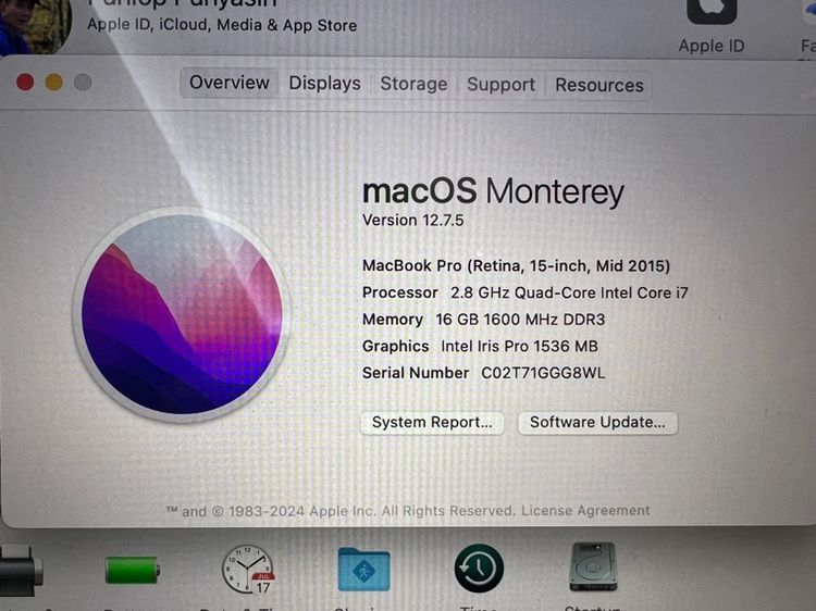 MacBook Pro 15 inch intel core I7 mid 2015 รูปที่ 5