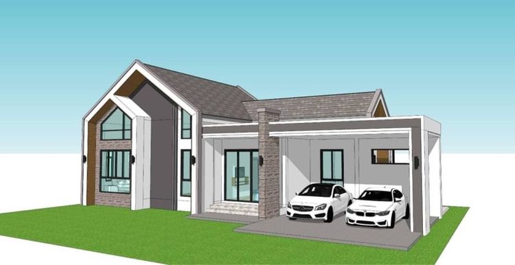 ตกแต่งครบ บ้านเดี่ยวสไตล์นอร์ดิก รูปที่ 2