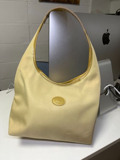 Longchamp Nylon Hobo แท้ 100 💯  สีครีม ปี2013 รูปที่ 2