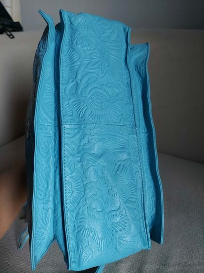 กระเป๋าสะพาย Loewe สีฟ้าลายฉลุ รูปที่ 6