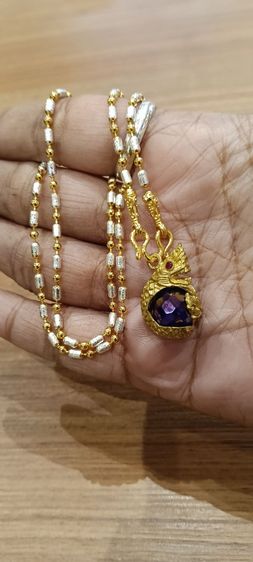 สร้อยคอไม่ลอกไม่ดำใส่ติดตัวยาว 18 นิ้วเหนือล่องนม รูปที่ 18