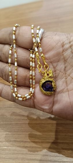 สร้อยคอไม่ลอกไม่ดำใส่ติดตัวยาว 18 นิ้วเหนือล่องนม รูปที่ 10