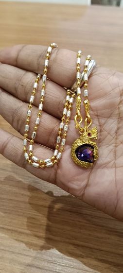 สร้อยคอไม่ลอกไม่ดำใส่ติดตัวยาว 18 นิ้วเหนือล่องนม รูปที่ 15