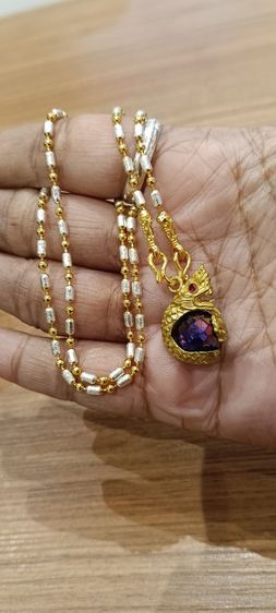 สร้อยคอไม่ลอกไม่ดำใส่ติดตัวยาว 18 นิ้วเหนือล่องนม รูปที่ 14