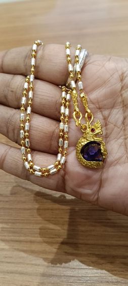 สร้อยคอไม่ลอกไม่ดำใส่ติดตัวยาว 18 นิ้วเหนือล่องนม รูปที่ 8