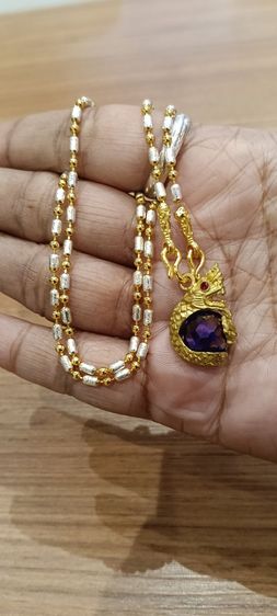 สร้อยคอไม่ลอกไม่ดำใส่ติดตัวยาว 18 นิ้วเหนือล่องนม รูปที่ 7