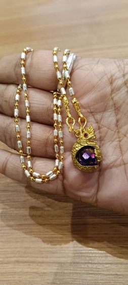 สร้อยคอไม่ลอกไม่ดำใส่ติดตัวยาว 18 นิ้วเหนือล่องนม รูปที่ 17