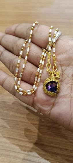 สร้อยคอไม่ลอกไม่ดำใส่ติดตัวยาว 18 นิ้วเหนือล่องนม รูปที่ 11