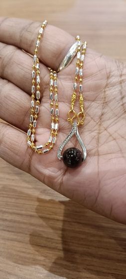 สร้อยคอไม่ลอกไม่ดำใส่ติดตัวยาว 18 นิ้วเหนือล่องนม รูปที่ 14