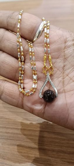 สร้อยคอไม่ลอกไม่ดำใส่ติดตัวยาว 18 นิ้วเหนือล่องนม รูปที่ 15