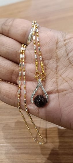 สร้อยคอไม่ลอกไม่ดำใส่ติดตัวยาว 18 นิ้วเหนือล่องนม รูปที่ 9