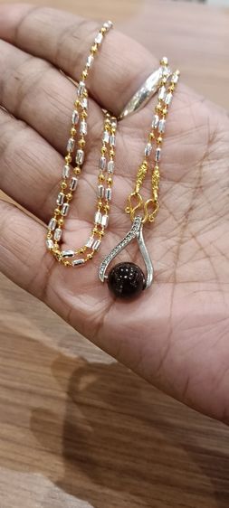 สร้อยคอไม่ลอกไม่ดำใส่ติดตัวยาว 18 นิ้วเหนือล่องนม รูปที่ 13