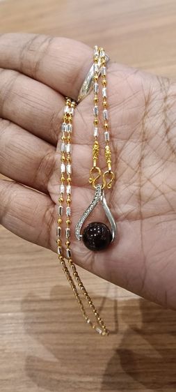 สร้อยคอไม่ลอกไม่ดำใส่ติดตัวยาว 18 นิ้วเหนือล่องนม รูปที่ 7