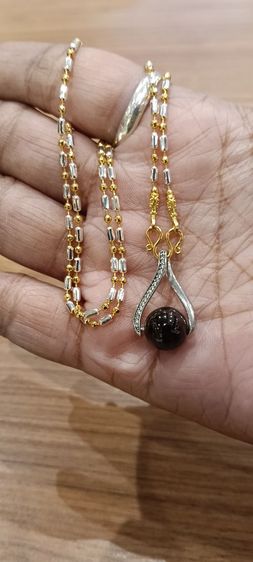 สร้อยคอไม่ลอกไม่ดำใส่ติดตัวยาว 18 นิ้วเหนือล่องนม รูปที่ 18