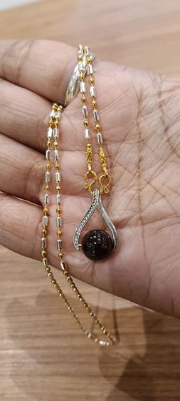 สร้อยคอไม่ลอกไม่ดำใส่ติดตัวยาว 18 นิ้วเหนือล่องนม รูปที่ 8