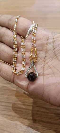 สร้อยคอไม่ลอกไม่ดำใส่ติดตัวยาว 18 นิ้วเหนือล่องนม รูปที่ 10