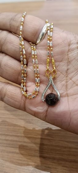 สร้อยคอไม่ลอกไม่ดำใส่ติดตัวยาว 18 นิ้วเหนือล่องนม รูปที่ 12