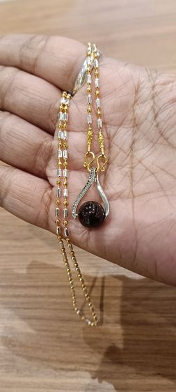 สร้อยคอไม่ลอกไม่ดำใส่ติดตัวยาว 18 นิ้วเหนือล่องนม รูปที่ 4