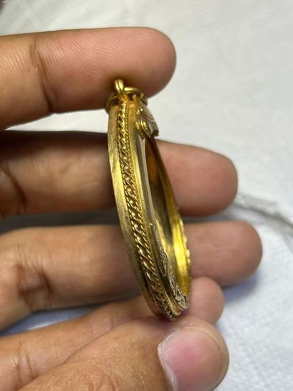 กรอบพระเงินแท้ชุปทอง รูปที่ 2