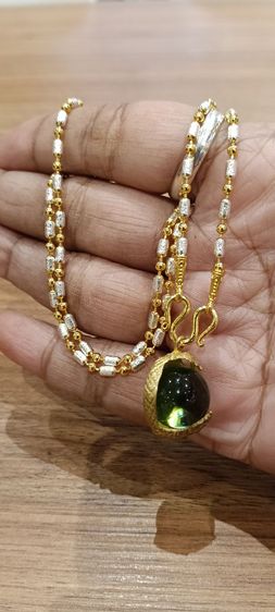 สร้อยคอไม่ลอกไม่ดำยาว 18 นิ้วเหนือล่องนม รูปที่ 3