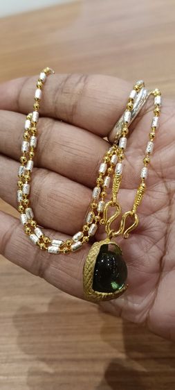 สร้อยคอไม่ลอกไม่ดำยาว 18 นิ้วเหนือล่องนม รูปที่ 5