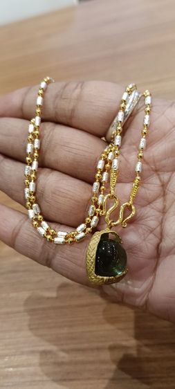 สร้อยคอไม่ลอกไม่ดำยาว 18 นิ้วเหนือล่องนม รูปที่ 8