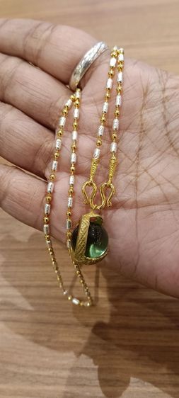 สร้อยคอไม่ลอกไม่ดำยาว 18 นิ้วเหนือล่องนม รูปที่ 18