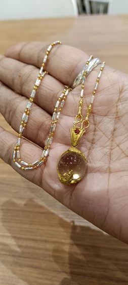 สร้อยคอไม่ลอกไม่ดำใส่ติดตัวยาว 18 นิ้วเหนือล่องนม รูปที่ 6