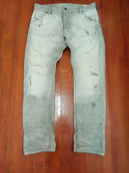 🇮🇹 Diesel Krooley – Distressed Grey Denim Carrot Fit ของแท้ Made in Italy 