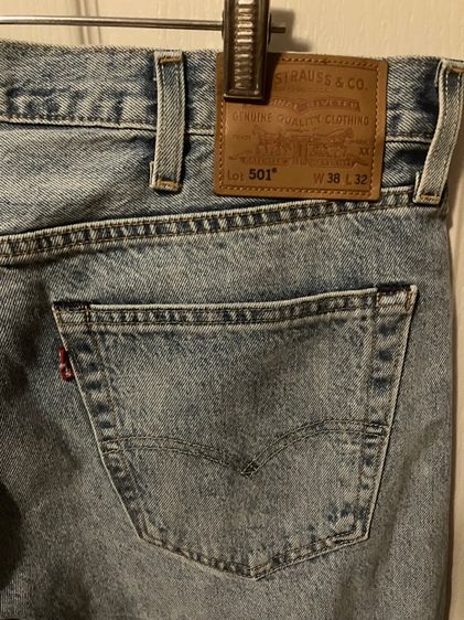 ลีวาย 501 บิ๊กอี ริมแดง ป้ายหนังแท้ เอว 38 ยาว 32 ริมแดงสวยมาก สีสวย เดิมๆ ทุกจุด ไม่มีขาด  รูปที่ 5