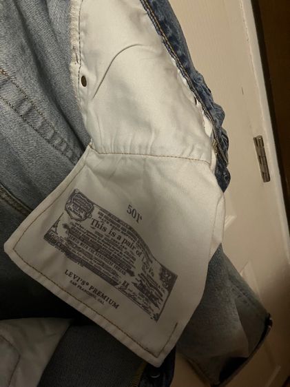 ลีวาย 501 บิ๊กอี ริมแดง ป้ายหนังแท้ เอว 38 ยาว 32 ริมแดงสวยมาก สีสวย เดิมๆ ทุกจุด ไม่มีขาด  รูปที่ 12