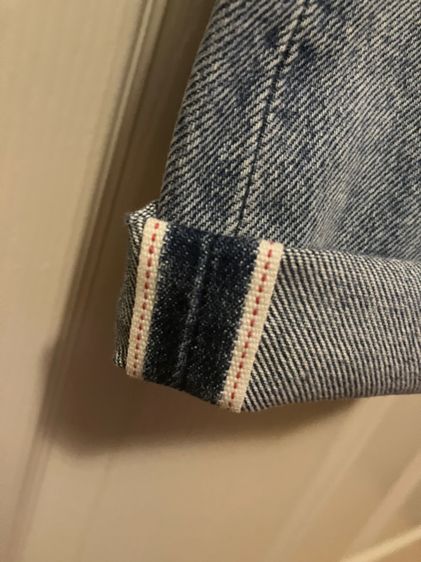 ลีวาย 501 บิ๊กอี ริมแดง ป้ายหนังแท้ เอว 38 ยาว 32 ริมแดงสวยมาก สีสวย เดิมๆ ทุกจุด ไม่มีขาด  รูปที่ 10