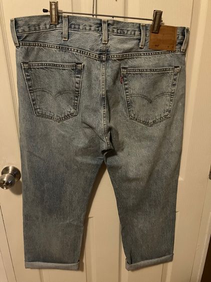 ลีวาย 501 บิ๊กอี ริมแดง ป้ายหนังแท้ เอว 38 ยาว 32 ริมแดงสวยมาก สีสวย เดิมๆ ทุกจุด ไม่มีขาด  รูปที่ 2