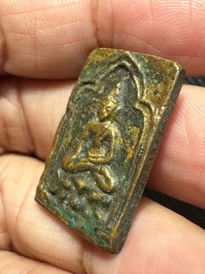 🙏เหรียญหล่อหลังยันต์ เนื้อทองผสม ไม่ทราบที่🙏เหรียญกลีบบัว เนื้อชินตะกั่ว ไม่ทราบที่ องค์ละ1250 รูปที่ 3