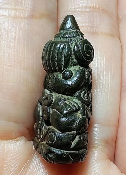 🚩พระปิดตา หลวงพ่อทับวัดทอง พิมพ์หัวจรวด เนื้อสำริด🚩 รูปที่ 3