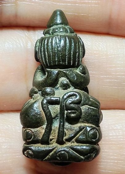 🚩พระปิดตา หลวงพ่อทับวัดทอง พิมพ์หัวจรวด เนื้อสำริด🚩