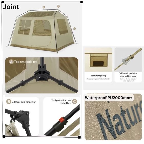 Naturehike Village 6 Gen 2 ไม่มีตำหนิ สภาพ100 ใหม่กริ๊บ กราวชีทตรงรุ่น รูปที่ 7