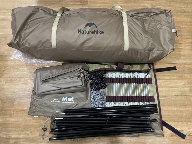 เต็นท์ Naturehike Village 6 Gen 2 ไม่มีตำหนิ สภาพ100 ใหม่กริ๊บ กราวชีทตรงรุ่น