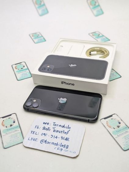ขาย เทิร์น iPhone 11 Black 64 Gb ศูนย์ไทย สภาพสวย อุปกรณ์ครบยกกล่อง สุขภาพแบต 100 ถูกๆ เพียง 5,290 บาท ครับ 