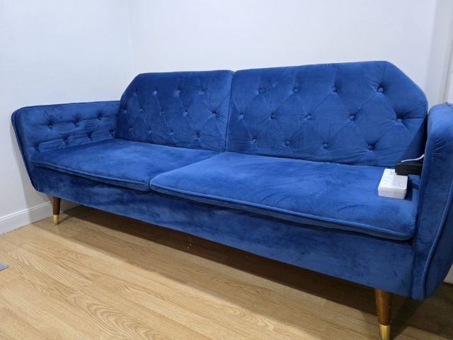 โซฟาเบดกำมะหยี่ sofa bed SB 3 ที่นั่ง รูปที่ 2