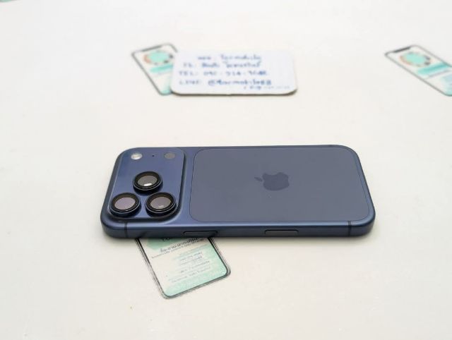 iPhone 17 Pro 512 Blue ศูนย์ไทย สภาพใหม่เอี่ยม มีตัวเครื่องอย่างเดียว ไม่มีอุปกรณ์อื่น สุขภาพแบต 100 ประกันยาว 8 เดือน เพียง 40,990 บาท ครับ รูปที่ 3