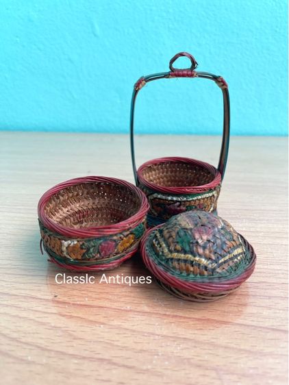 ตะกร้าจีนจิ๋ว โบราณเก่าสะสมS3 รูปที่ 12