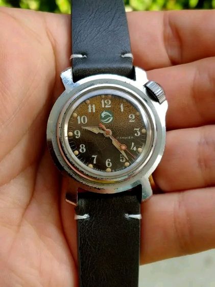 น้ำตาล อื่นๆ นาฬิการัสเซีย ไขลาน 
เช็คเวลาแล้ว เดินดี ใช้งานปกติ