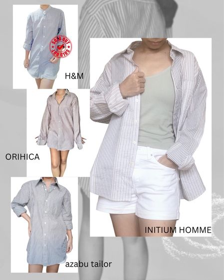 แขนยาว อื่นๆ S เสื้อเชิ้ตและเสื้อผู้หญิง อื่นๆ เชิ้ตลายทาง ชาย หญิง ใส่ได้ สนใจตัวไหน ทักถามได้