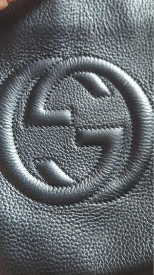 กระเป๋าถือ Gucci มาพร้อมสายยาวสายเดิม สีดำ รูปที่ 7