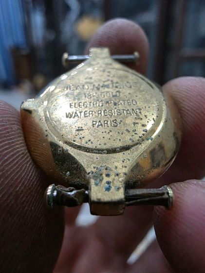 ตัวเรือน นาฬิกา 18K GOLD ELECTRD PLATED  หายาก เดิมๆ สวยหนักๆ ขายตามสภาพ พร้อมส่งครับ  รูปที่ 2