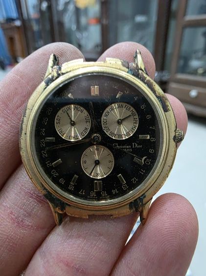 นาฬิกา Christian Dior  สวยหายาก ตัวเรือนสีทอง ของเก่าเก็บ หนักๆ ขายตามสภาพ พร้อมส่งครับ