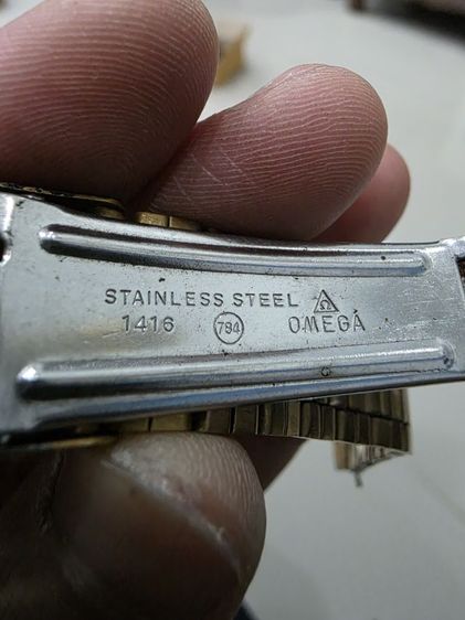 สายนาฬิกา ยี่ห้อ Omega สวยของใหม่เก่าเก็บ เดิมๆ หายาก สีทอง พร้อมส่งครับ รูปที่ 3